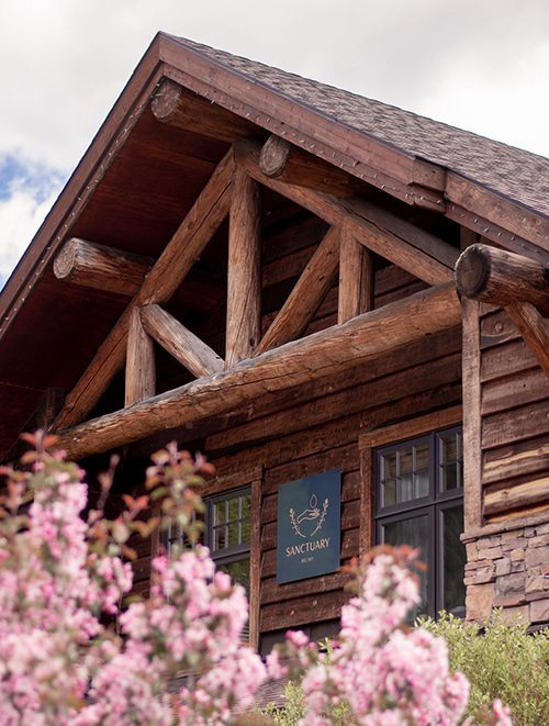 spa-exterior Exterior of the Big Sky spa Sanctuary